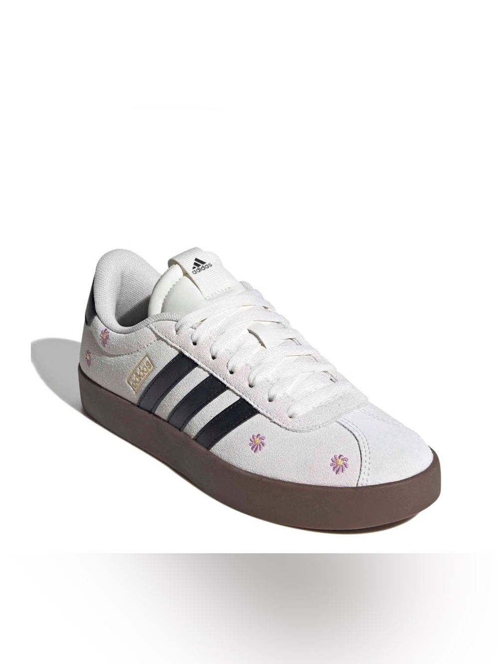 NWT adidas VL Court 3.0 Women's Sneaker suede floral 9